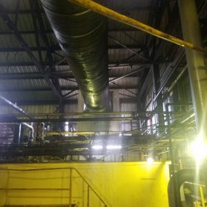 Ductwork in warehouse