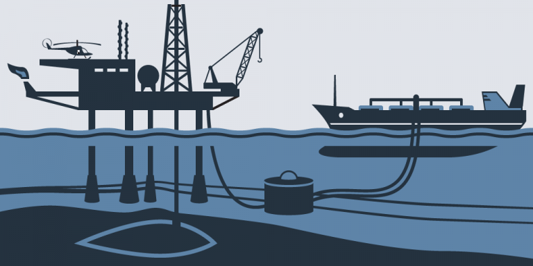 Oil Rig Graphic